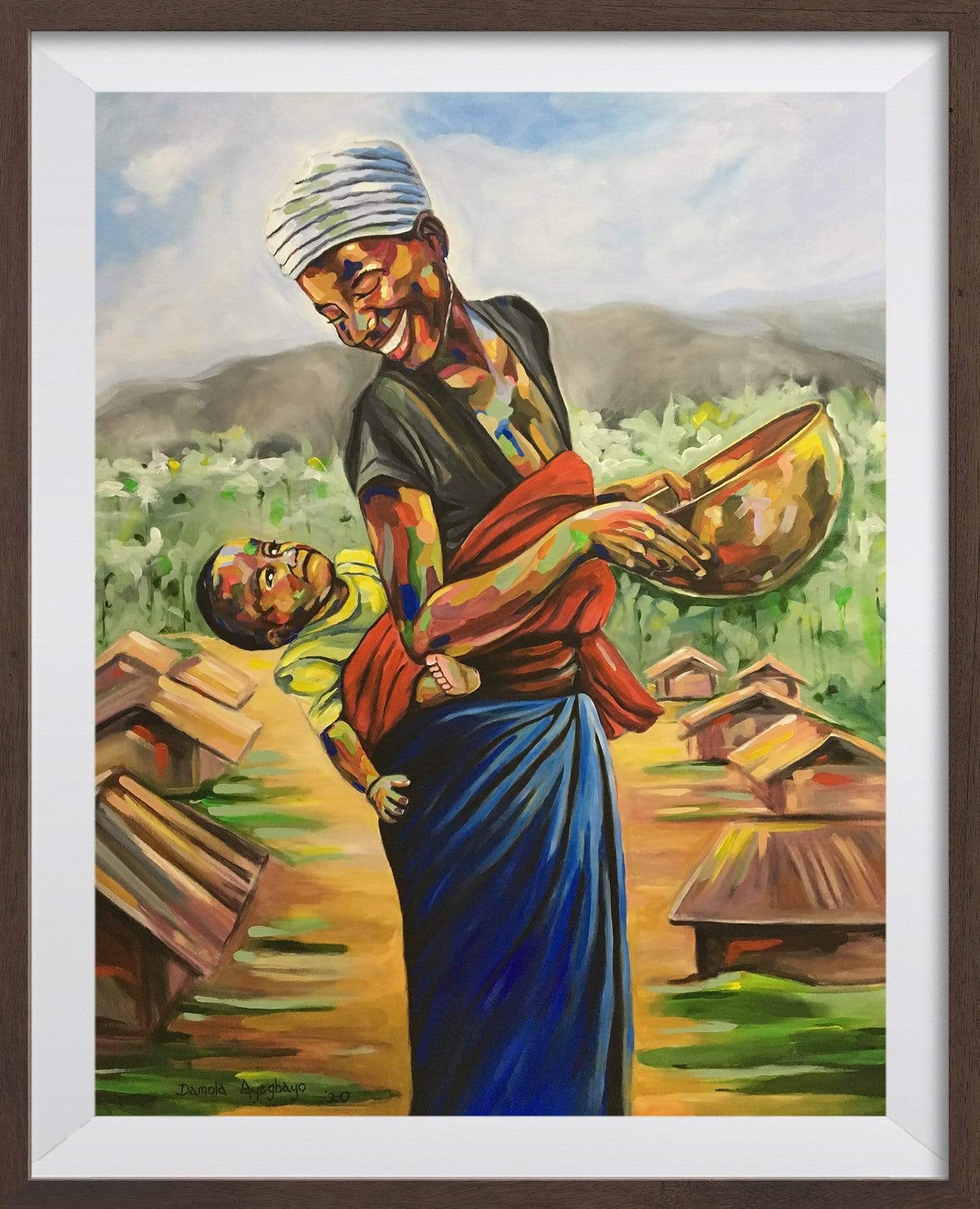 Damola Ayegbayo Digital Print S - 12x15inch / Black Cradle