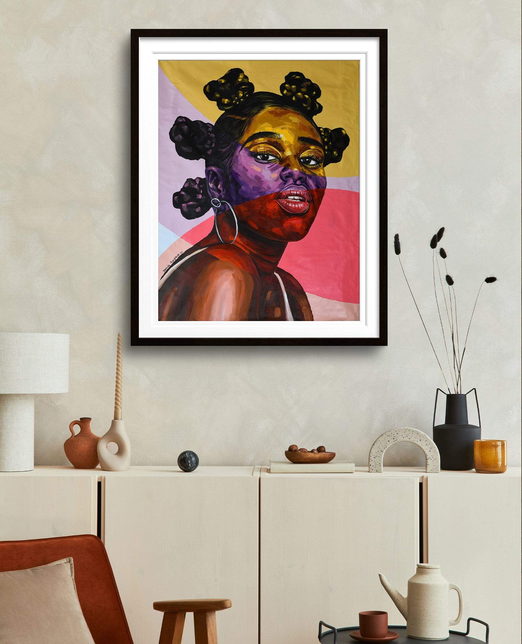 Damola Ayegbayo Digital Print S - 12x15inch / Black The other side 4